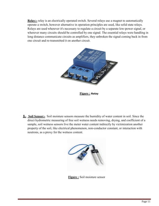 Automated irrigation system based on soil moisture using arduino | PDF