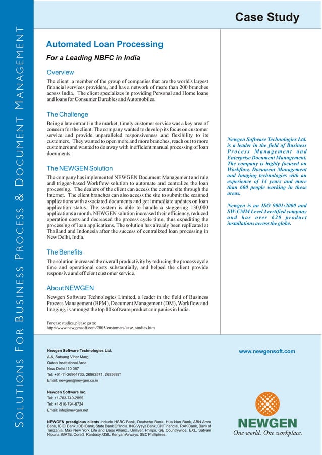 Automated loan processing | PDF