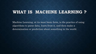 Automated Machine Learning | PPTX