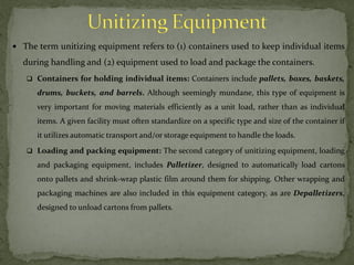 Unitizing Instrument Automated material handling | PDF