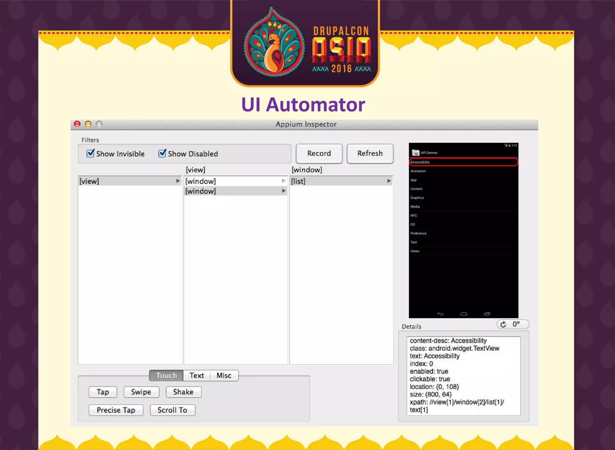 UI Automator
 