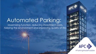 Automated Parking Benefits