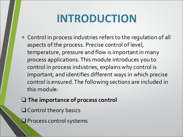 automated process control system