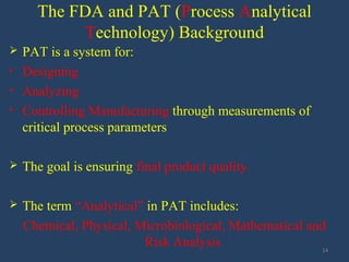 Automated release of water using on line TOC analysis and FDA risk ...