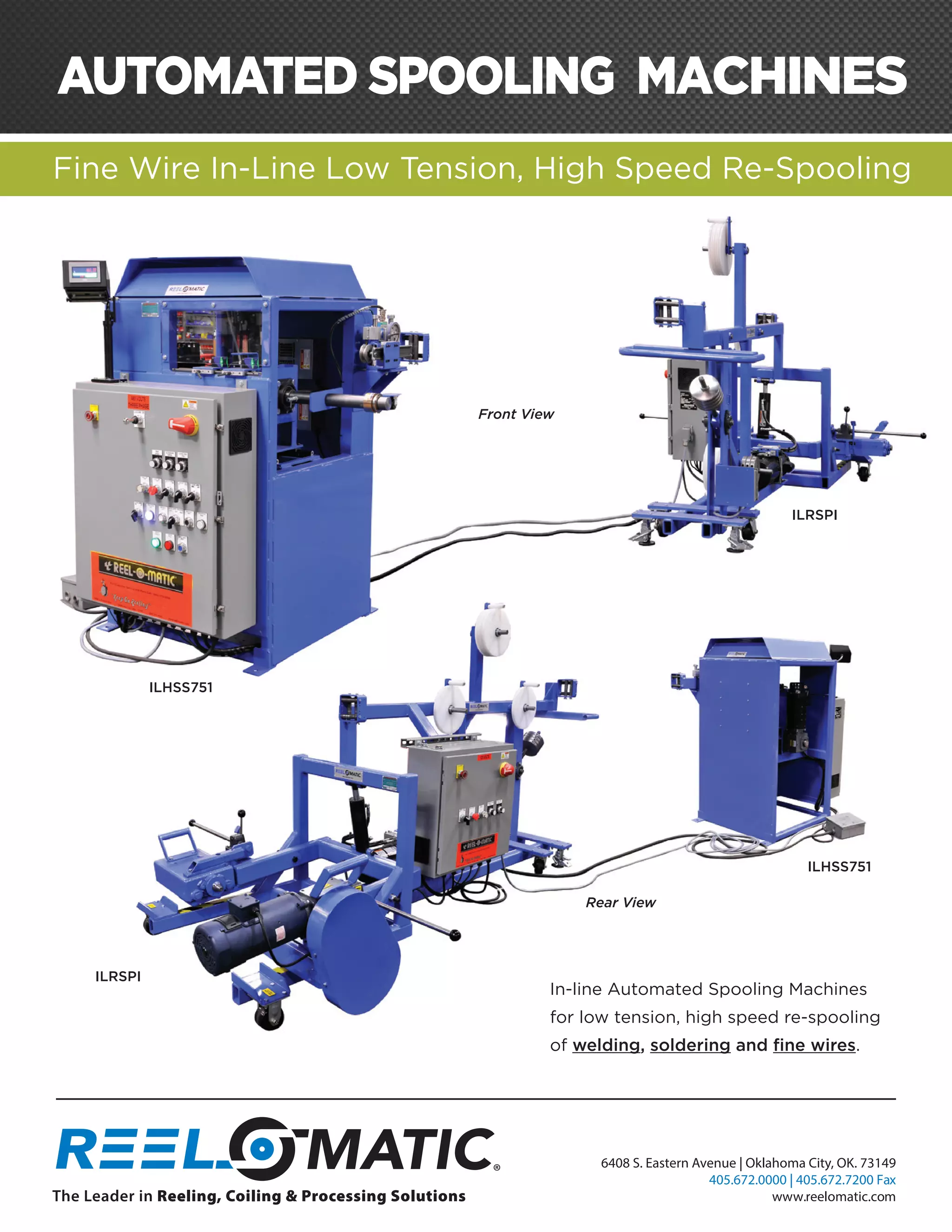 Automated spooling machine Spooling chain Reelpowerwc PDF