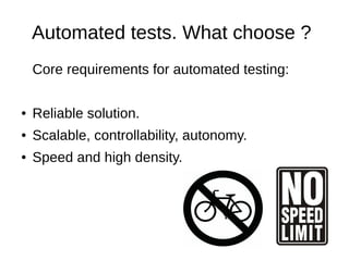 Automated testing with Openshift | PDF