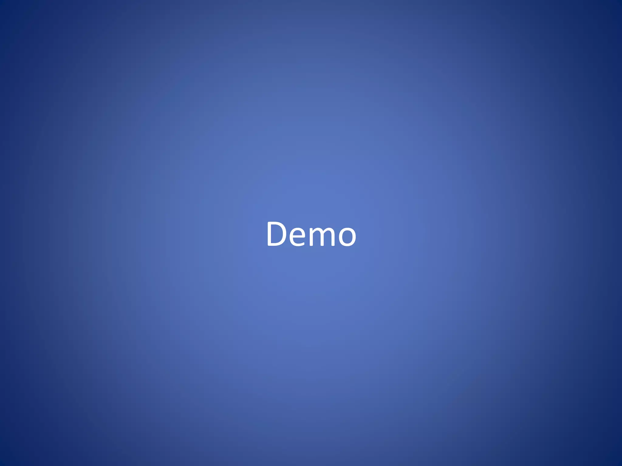 Demo 
 