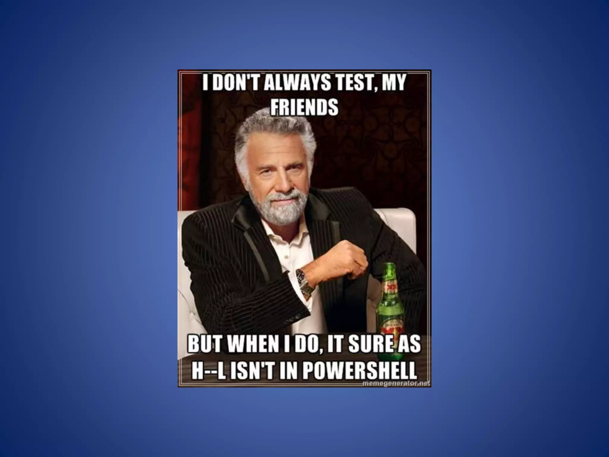 Automated Testing but like for PowerShell (April 2012)