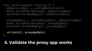 func configProxyApp(t *testing.T, webServiceOpts
*terraform.Options) *terraform.Options {
url := terraform.Output(t, webSe...