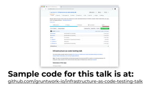 How to test infrastructure code: automated testing for Terraform, Kubernetes, Docker, Packer and more Slide 57