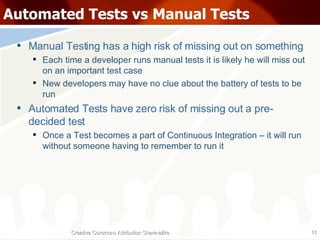 Automated Testing vs Manual Testing | PPT