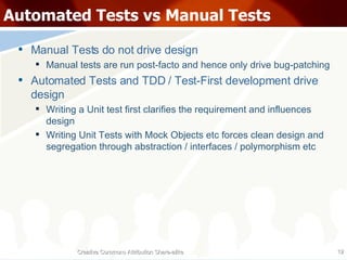 Automated Testing vs Manual Testing | PPT