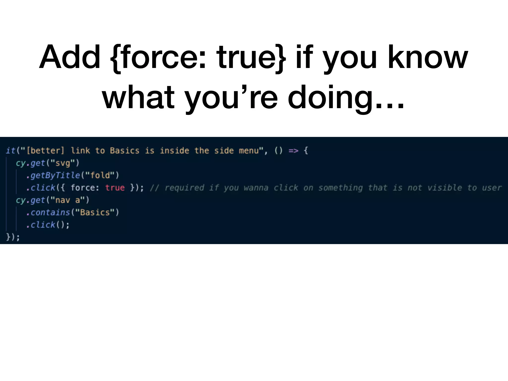 Add {force: true} if you know what you’re doing… 