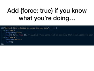 Add {force: true} if you know
what you’re doing…
 