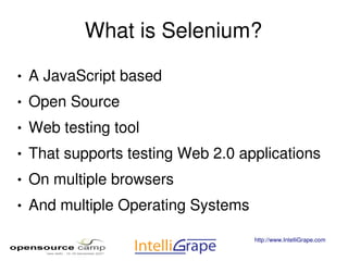 Automated Web Testing With Selenium | PPT