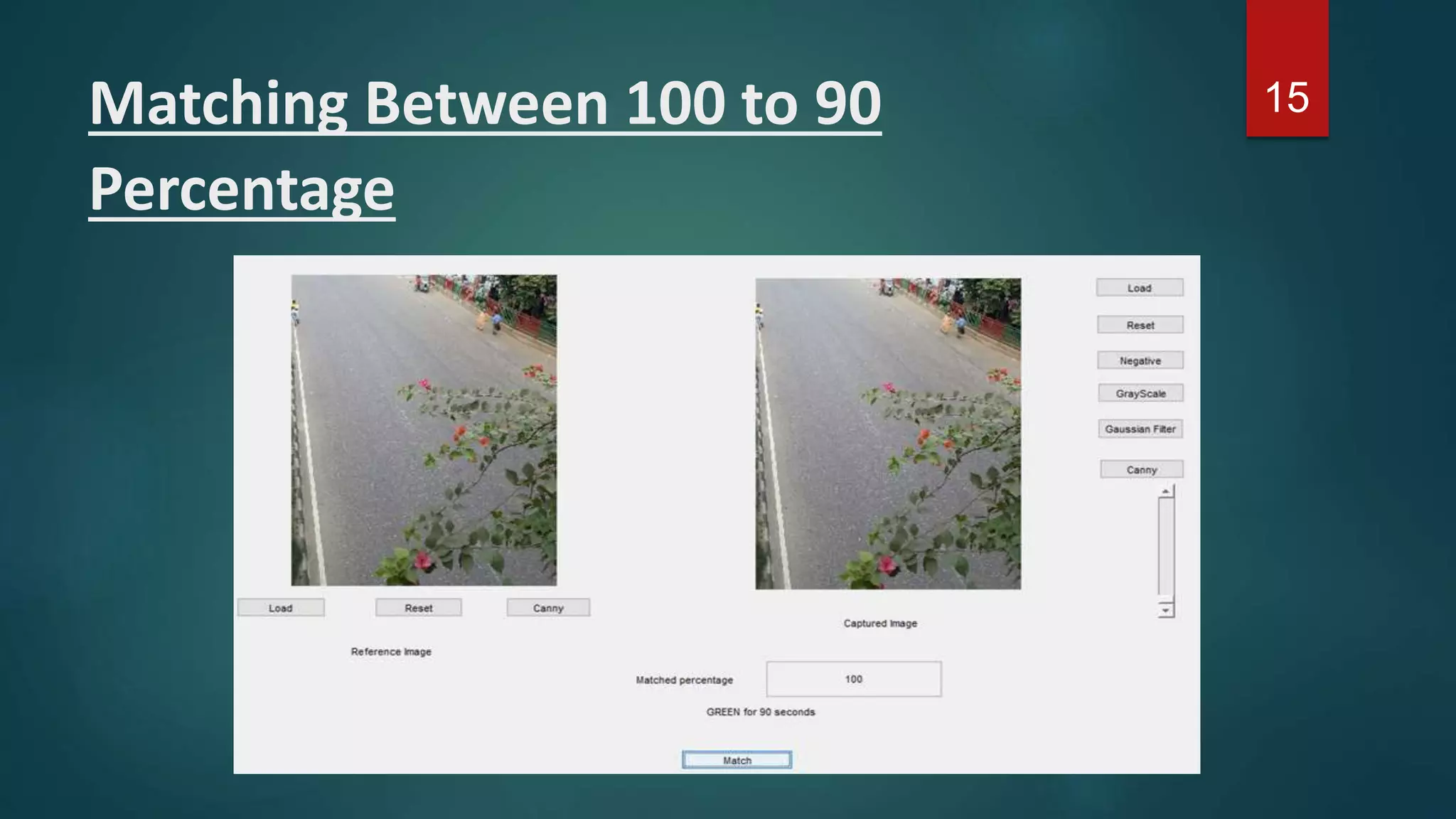 Matching Between 100 to 90 Percentage 15 