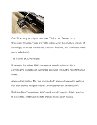Automated Ultrasonic Testing: Principles, Advantages & Disadvantage | PDF