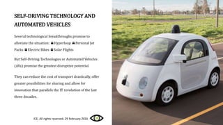 Automated vehicles and transport systems