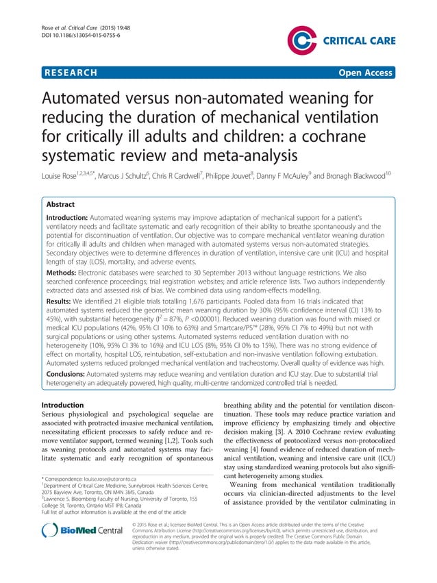 Automated versus non automated weaning PDF