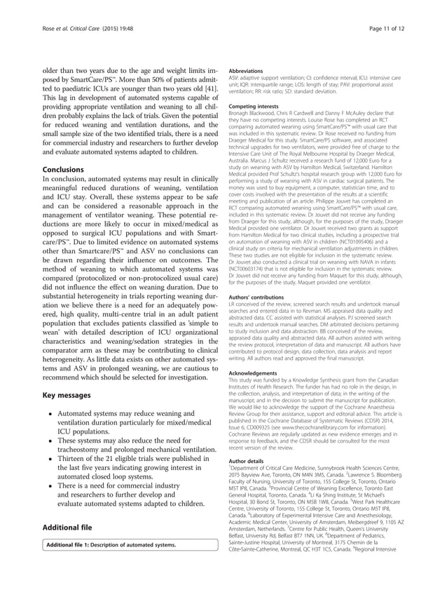 Automated versus non automated weaning PDF