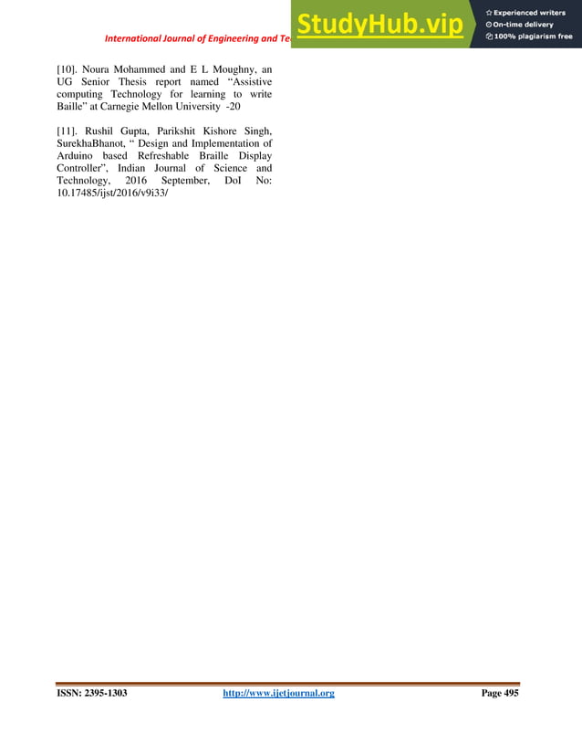 Automated Voice Based Braille Script Teaching Aid Using | PDF ...