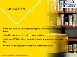Automated warehouse storage systems guide to asrs | PDF