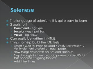 Automated Web Testing With Selenium | PPTX