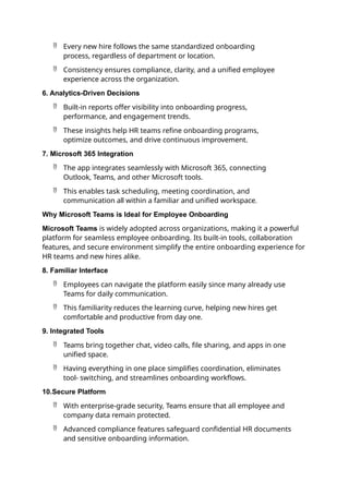 Microsoft Employee Inferface Automate Hiring with Microsoft Teams Employee Onboarding App | PPTX