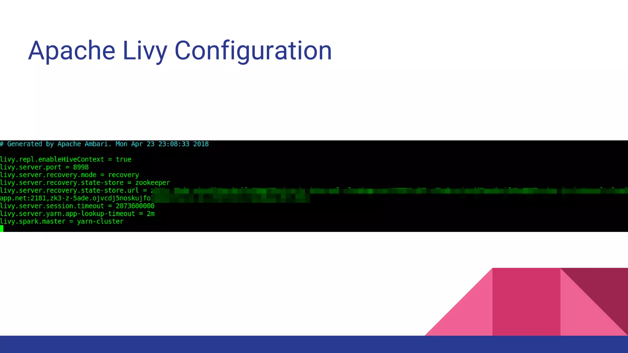 Apache Livy Configuration
 