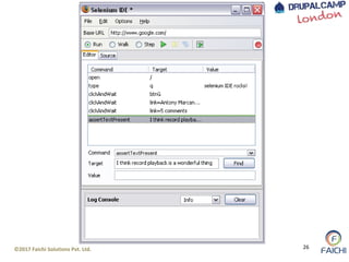 ©2017 Faichi Solutions Pvt. Ltd. 26
 