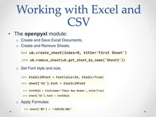 Automate using Python | PPT