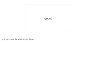 got st
or if you're into the whole brevity thing...
 