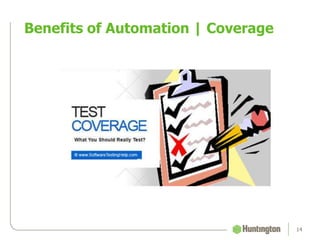 Benefits of Automation | Coverage
14
 