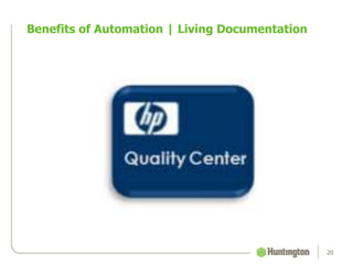 Benefits of Automation | Living Documentation
20
 