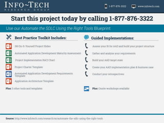Automate Your Software Development Life Cycle Using the Right Tools