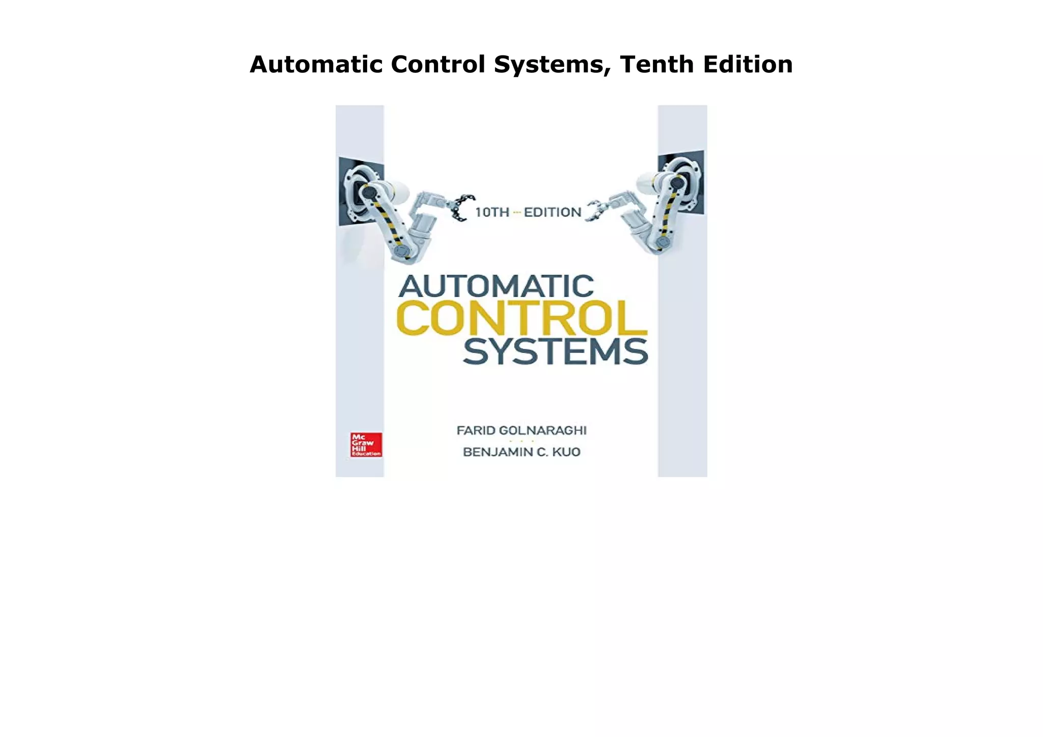 Automatic Control Systems, Tenth Edition