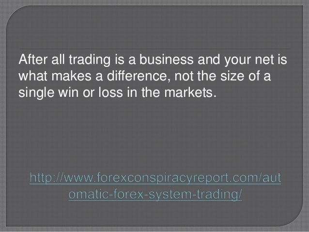 Automatic forex system trading