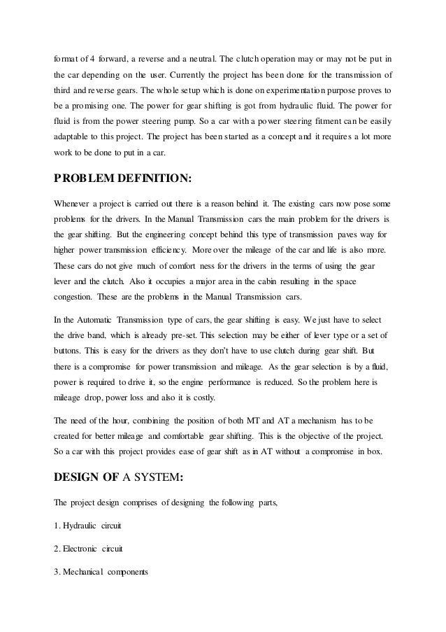 Automaticgearshiftmechanism