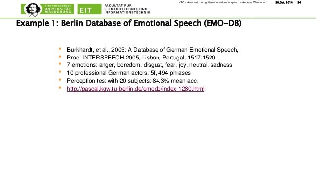 Automatic emotion recognition from speech using