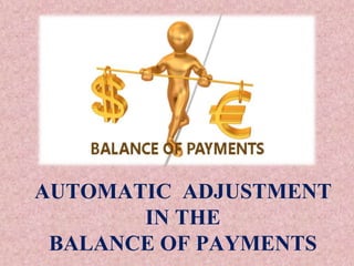 Automatic adjustment in Balance of Payments | PPTX