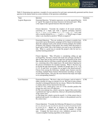Automatically Answering And Generating Machine Learning Final Exams | PDF