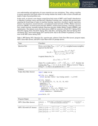 Automatically Answering And Generating Machine Learning Final Exams | PDF