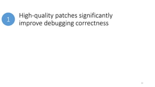 Automatically Generated Patches as Debugging Aids: A Human Study (FSE 2014)