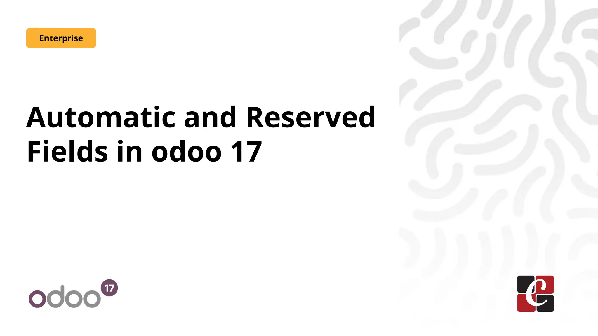 Automatic and Reserved
Fields in odoo 17
Enterprise
 