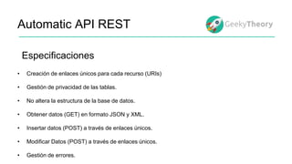 Automatic API REST Droidcon | PPTX