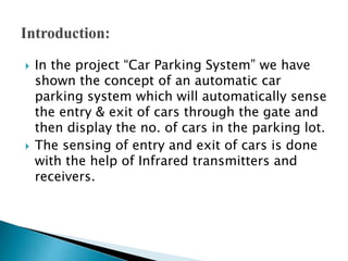 Automatic car parking system by Himanshu | PPTX