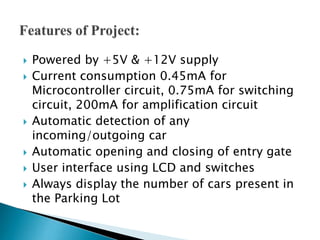 Automatic car parking system by Himanshu | PPTX