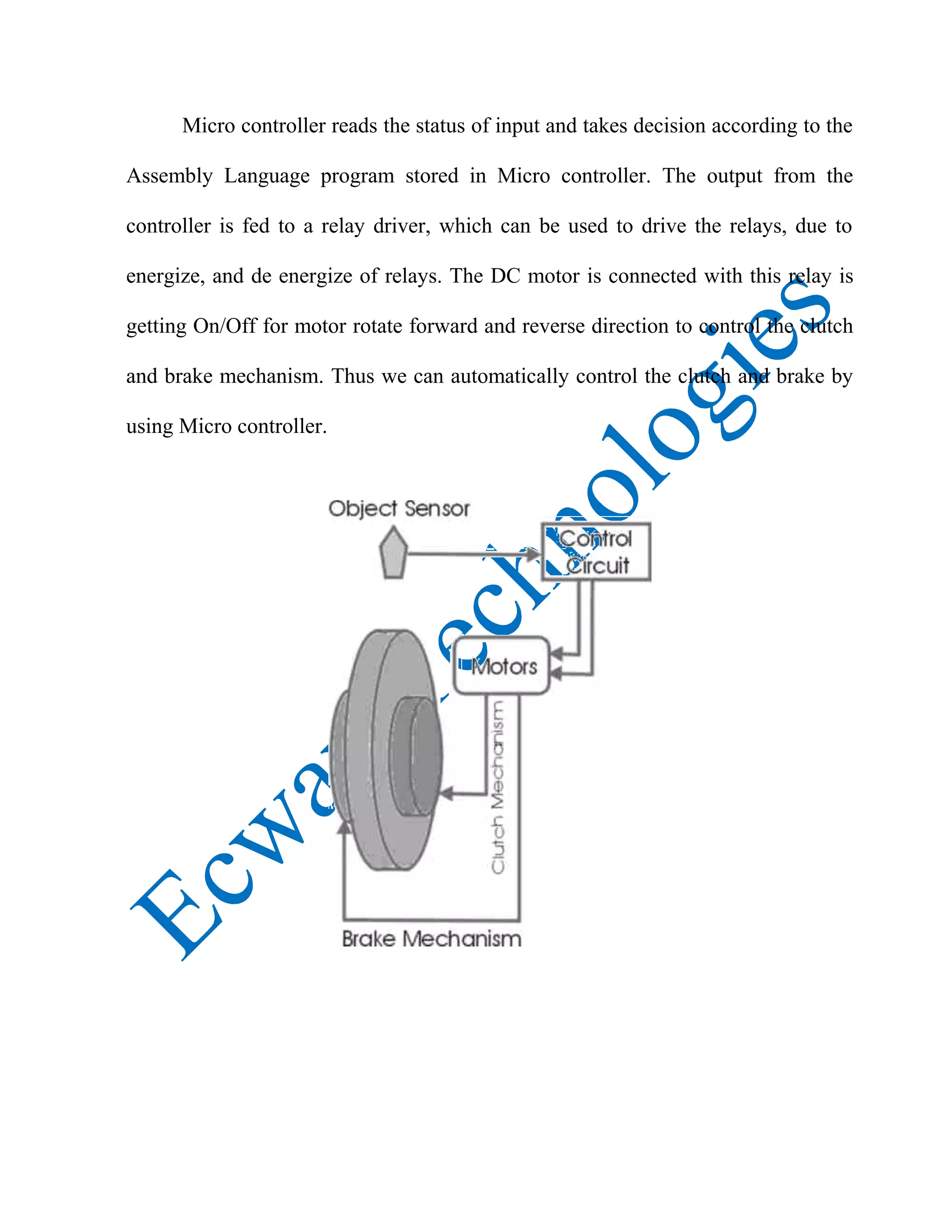 Automatic clutch & braking system PDF