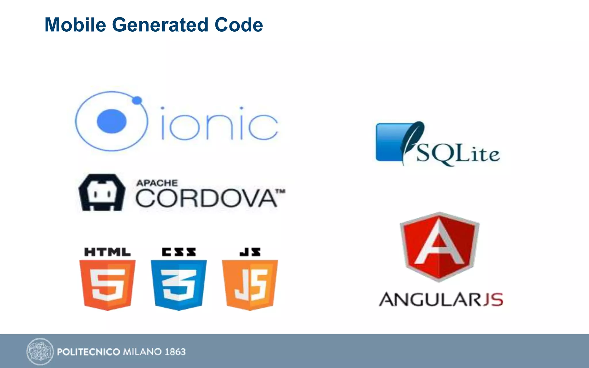 Mobile Generated Code
 