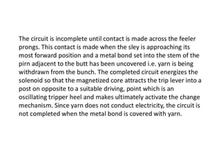 Automatic conventional weaving